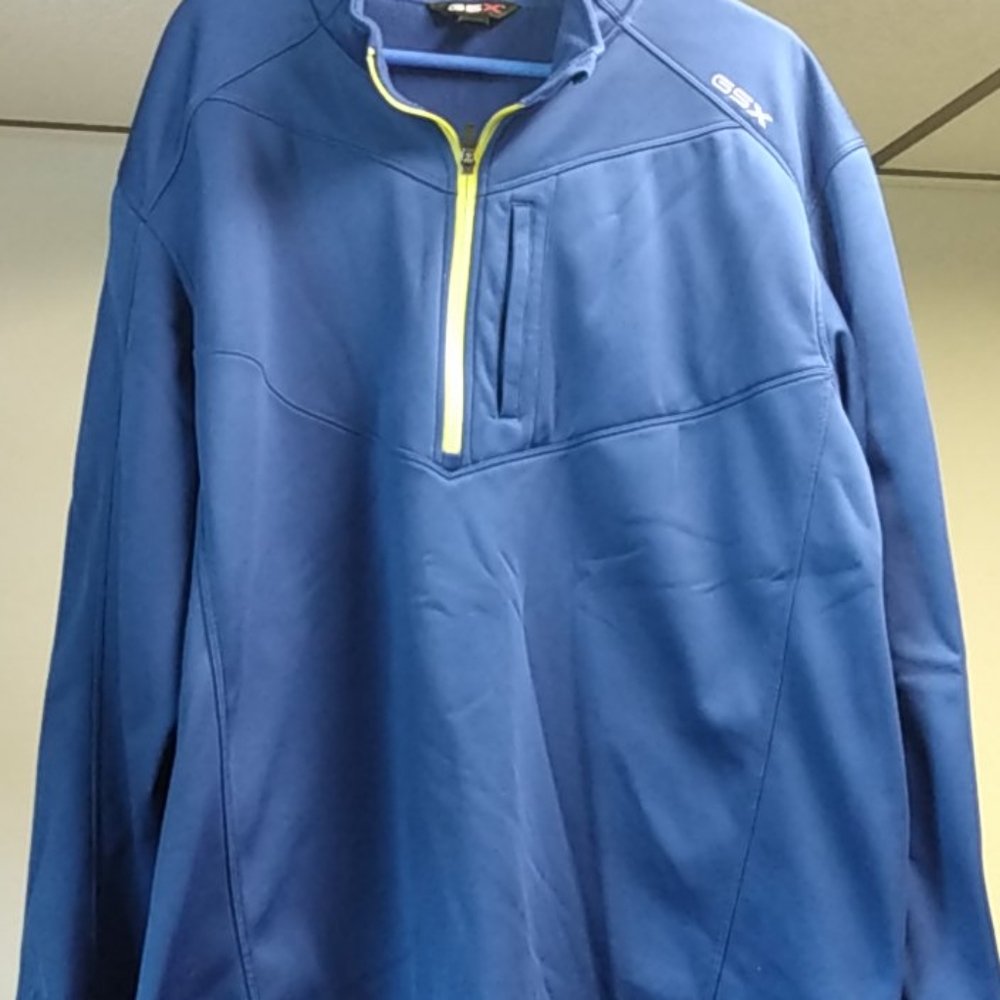 Blue with lime green zipper GSX Sweatshirt